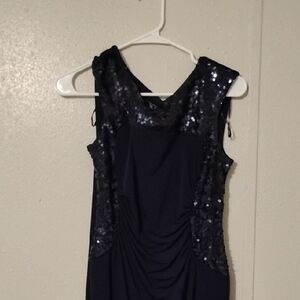 Karin Stevens Navy Sequin Dress